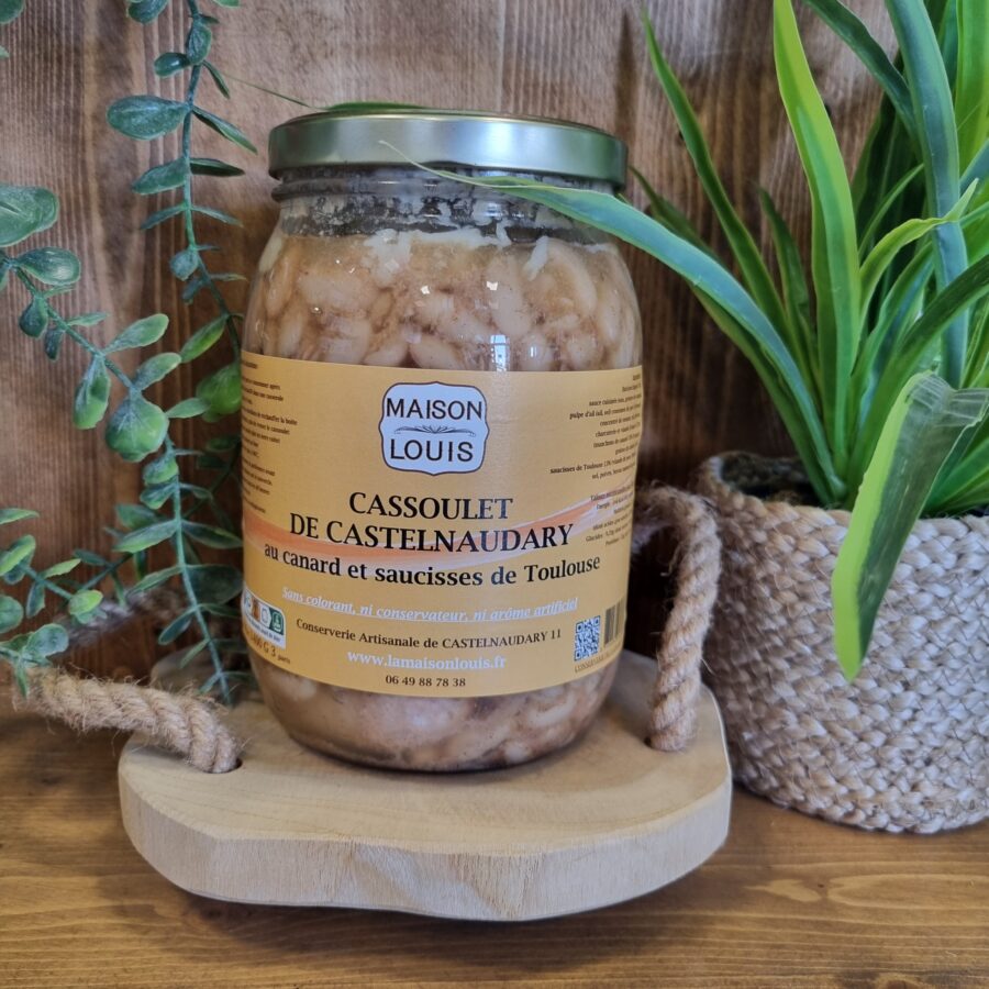 Cassoulet de Castelnaudary au canard et saucisses de Toulouse - 1400G