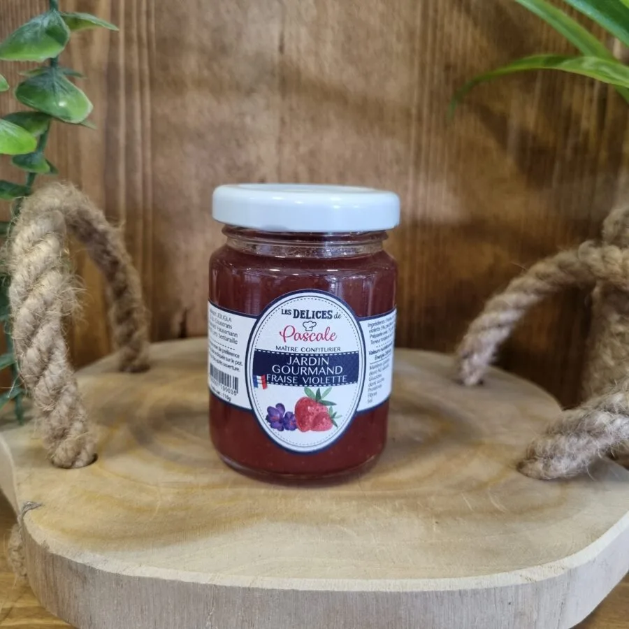 Confiture fraise violette