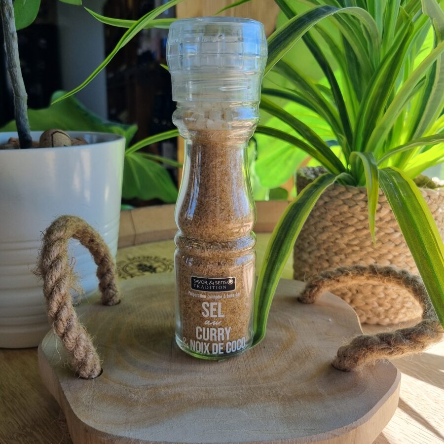Sel "au curry et noix de coco"