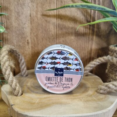 Émietté de thon "jambon de Bayonne et piment d'Espelette"