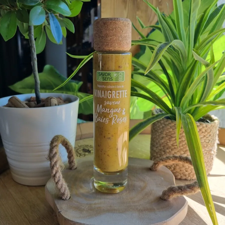 Vinaigrette saveur "mangue & baies roses"