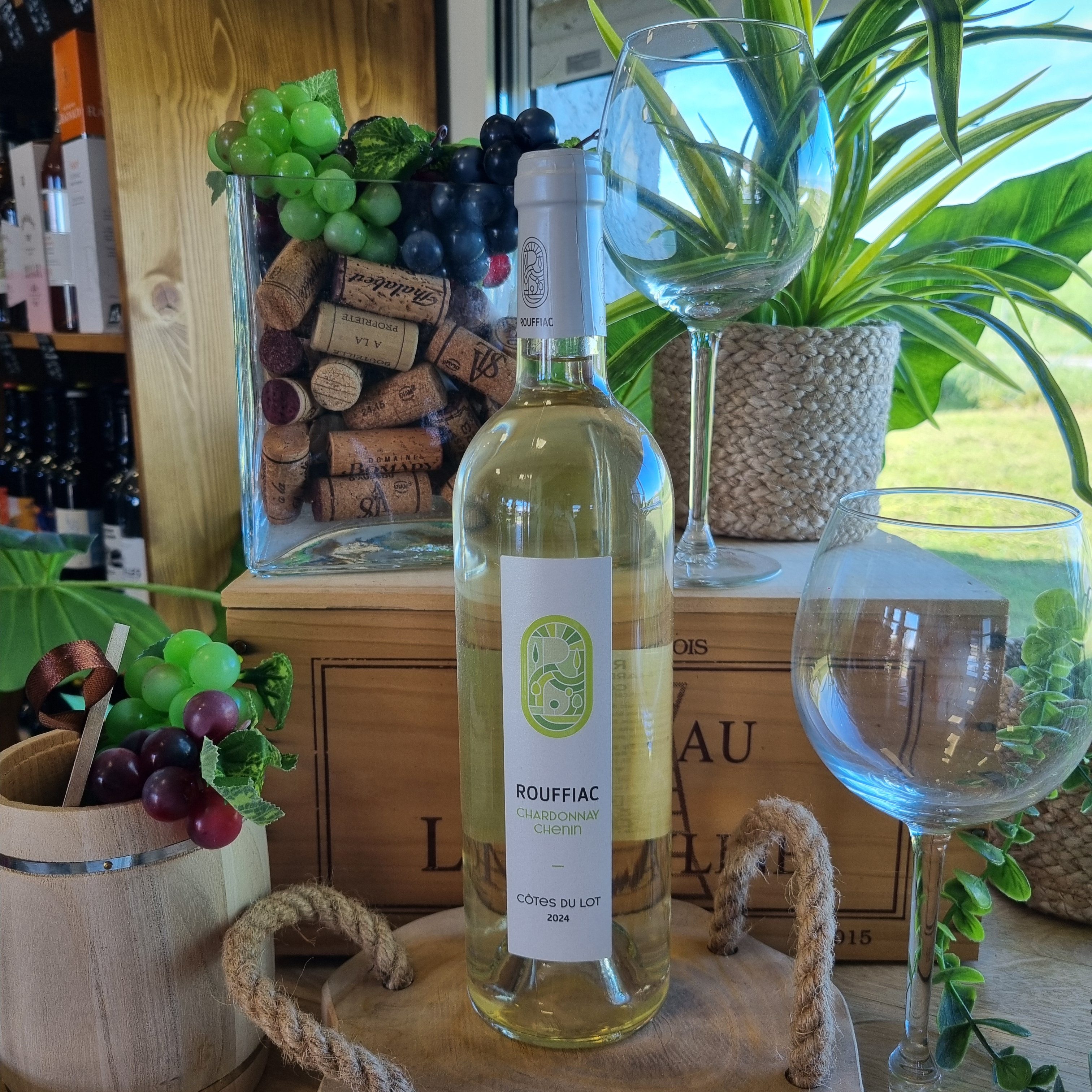 Bouteille de vin blanc Rouffiac Côtes du Lot Chardonnay Chenin