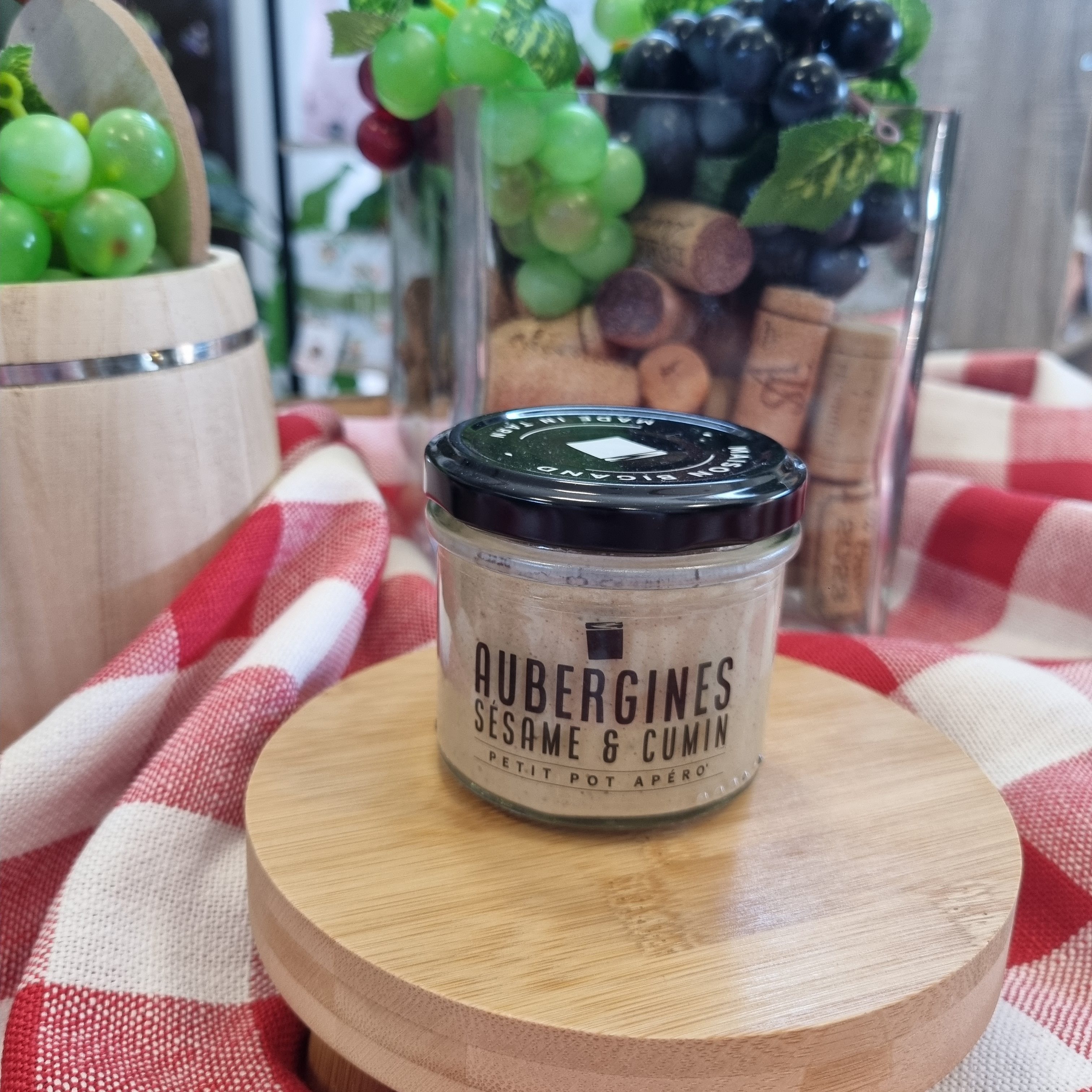 tartinable aux légumes aubergine sésame cumin Maison Bignad