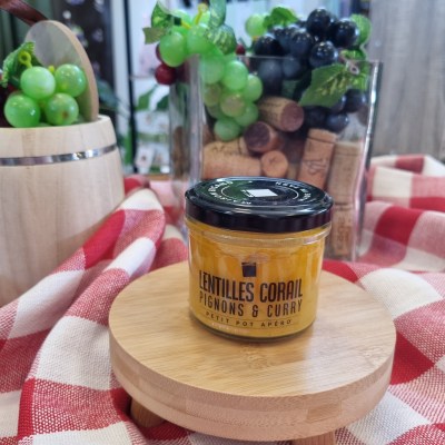 tartinable aux légumes lentille corail pignon curry