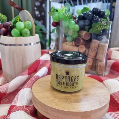 tartinables aux légumes asperges fèves roquette