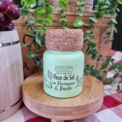 Fleur de sel parmesan basilic