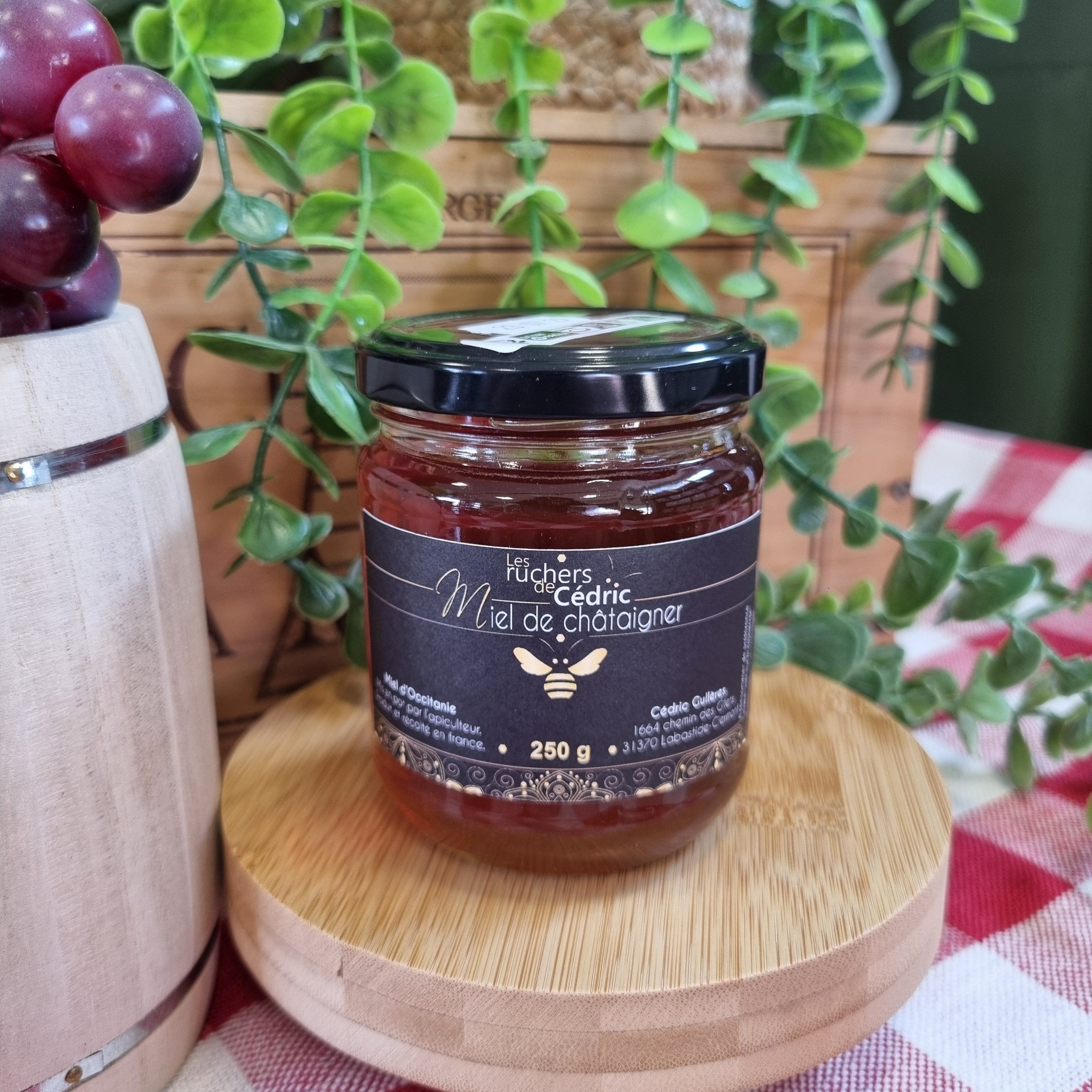 Miel de châtaigner 250g les ruchers de Cédric