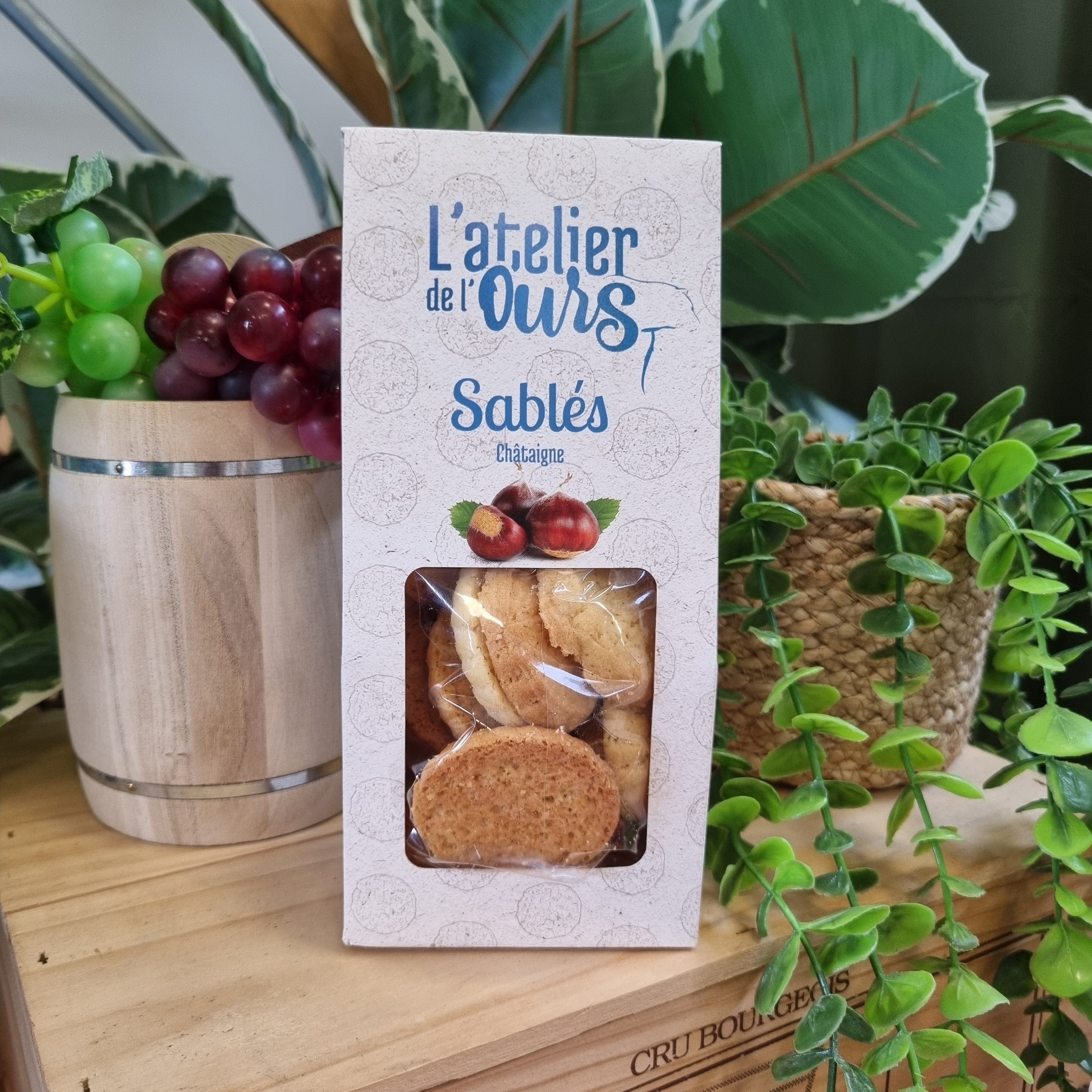 Sablés Châtaigne 130 g L'atelier de l'Ours
